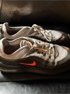 Nike Men’s Gray and Orange Air Max Running Shoes